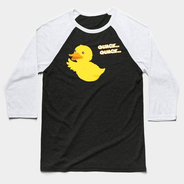 Duck Quack Kids Gift | Baby Child Ducks Children Baseball T-Shirt by DesignatedDesigner